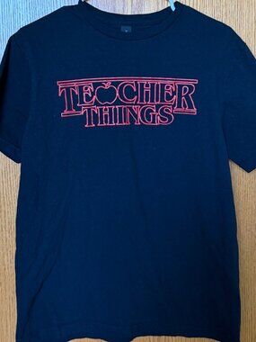 Stranger Things Inspired Teacher T-Shirt Size M
